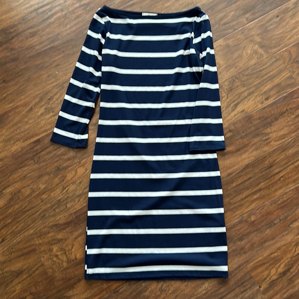 Soprano striped navy blue dress
